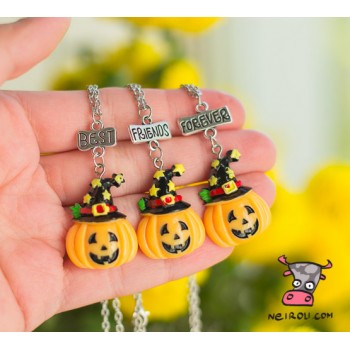 Кулон для троих друзей "Best Friends Forever. Halloween. Цена за набор
